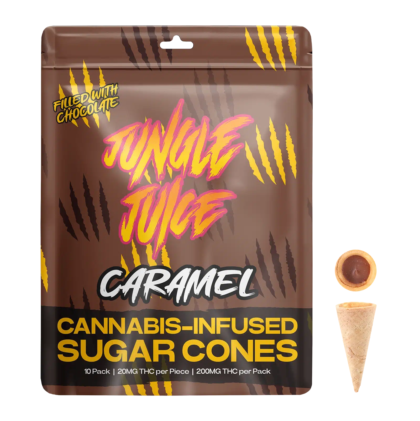 Jungle Juice - THC Sugar Cones - Caramel - 200mg